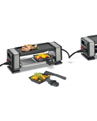 Gratar electric cu 2 raclette, negru, model Vista 2 Plus - KUCHENPROFI 